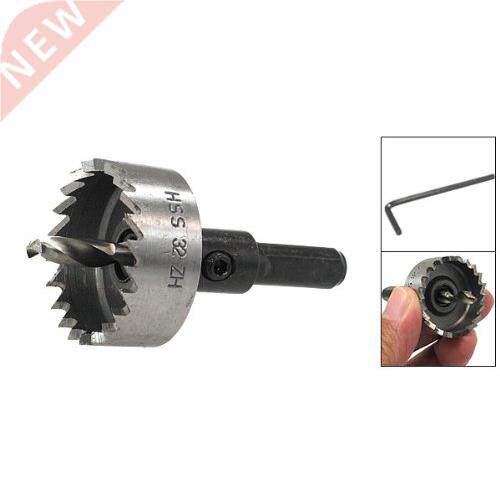 Hex Wrench 32mm Steel HSS Hole Saw Drill Bit Cutter