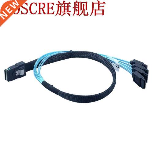 Mini SAS 4i SFF-8087 36P 36-Pin Male to 4 SATA 7-Pin Splitte