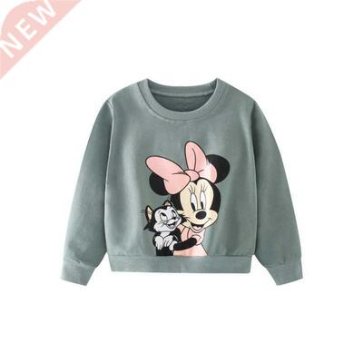 Fall Toddler Girls Sweatshirts Minnie Mouse Korean Lovely Ch