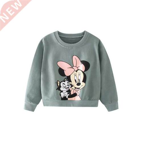 Fall Toddler Girls Sweatshirts Minnie Mouse Korean Lovely Ch