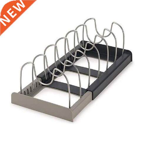 7 Dividers Pan and Pot Lid Organizer Expandable Pan and Pot