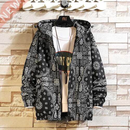 Men's Jacket Fashion 2022 Spring Autum Casual Sreetwear Hood