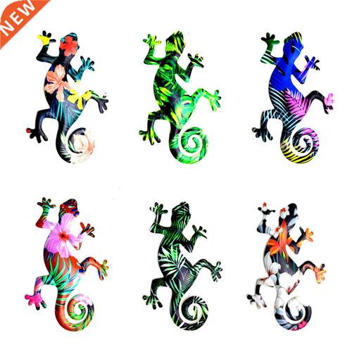 2021 New Facny Wall Decor Floral Gecko Shaped Figurine