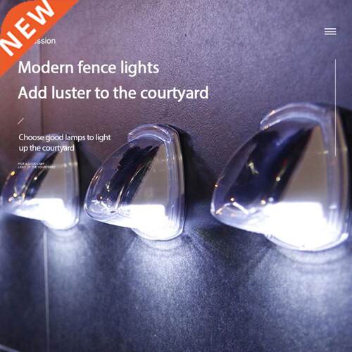 2pcs LED Solar Path Stair Lights Outdoor Garden Yard Fence