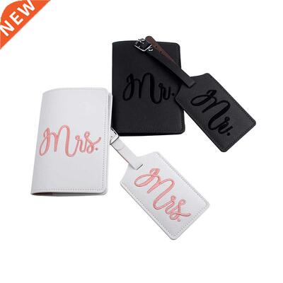 couple sets of Embroidery Mr Mrs Lover Couple wedding Passpo