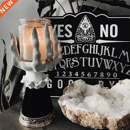 Candle Holder Halloween Witch Hand Shaped Resin Candlestick