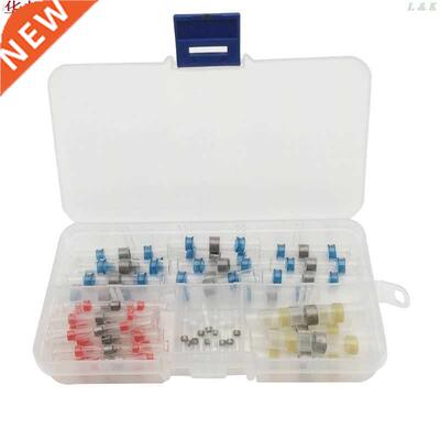 00pcs Solder Seal Wire Connectors Kit, Heat Shrink Butt Con