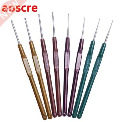 8Pcs/Set Knitting Needles Crochet Hooks Tool Plastic Sweate