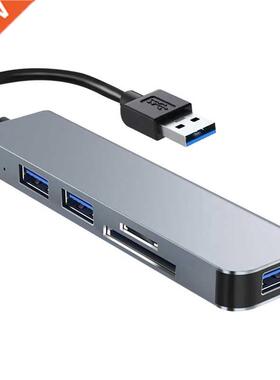 5 in 1 USB Type C Hub Adapter with USB.0 to SD+TF+USB.0+2.