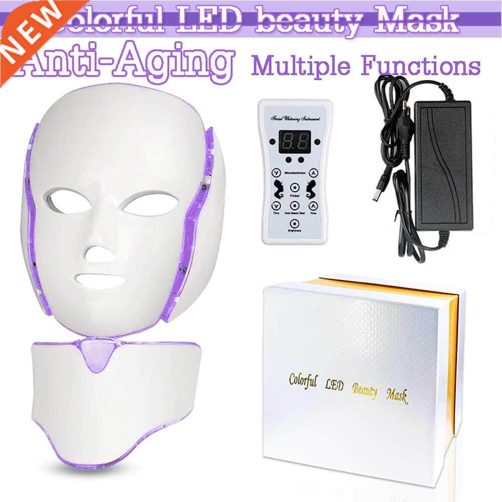7 Colors Light LED Facial Mask with Neck Face Care Treatment图片