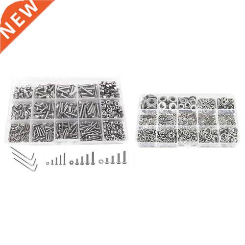 1 Set Button Head Hex Socket Head Cap Bolts Screws with Nuts