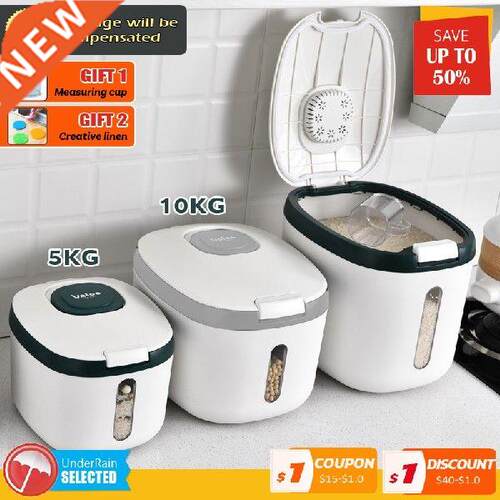 Kitchen Container 5KG 10KG Bucket Nano Insect-Proof