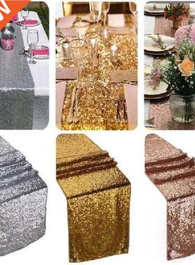 Hot Fashion Gd Sequin Table Runner Glitter Home Textile