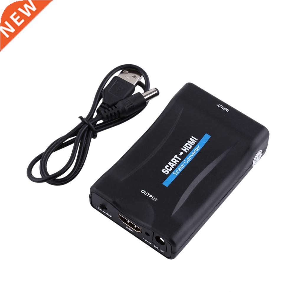 720P 1080P Scart to HDMI Video Converter Scaler Adapter With