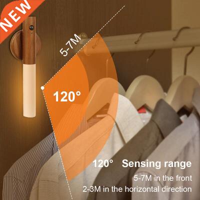 PIR Motion Sensor LED Night Light Removable Portable USB