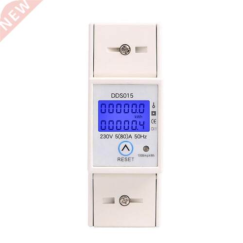 Backlights Single Phase Wattmeter Power Consumption Watt Ele