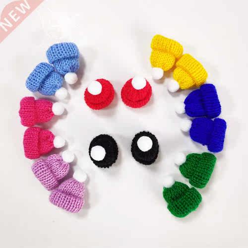 10PCS Knitted Small Christmas Hat Santa Claus Cap Christmas