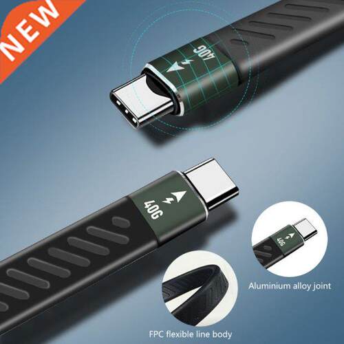 PD 60W Thunderbolt 3 cable Certified 40Gbps Type C to C USB