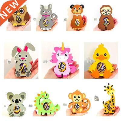 Miss Vintage Animal Easter Egg Box Metal Cut Dies Scrapbooki