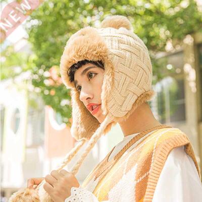 Cute Women's Hats omer Hat Version of Pure Color Pom-pom W