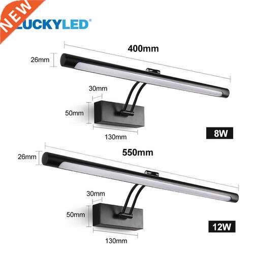 Led Wall Lamp Bathroom Mirror Light 8W 12W AC90-265V Wall S