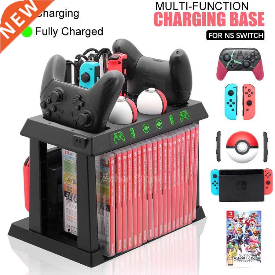 Nintend Switch Charging Dock Charger Storage Stand LED Indi