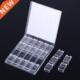 Clear Acrylic rass Beads Box Grids orage Empty