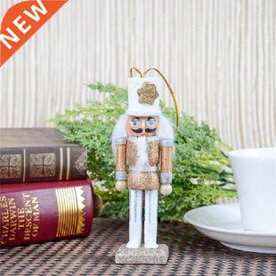 15 Pieces 12cm Wooden Nutcracker Solider Figure Model