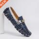 Men Crocodile Size Style Moccasin Leather Big Loafers