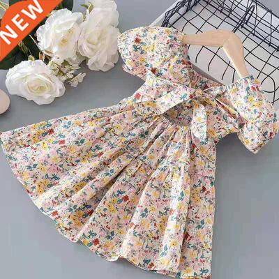 2021 Girls Dress Summer Europe and America Toddler Kids Shor