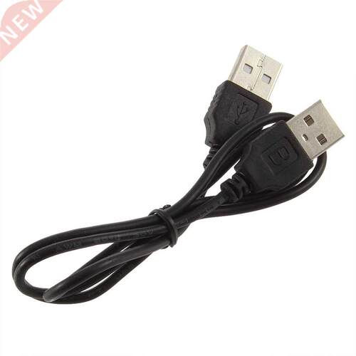 Black USB 2.0 Male To Male M/M Extension Connector Adapter C