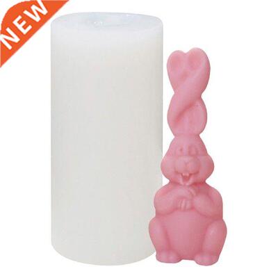 3D Rit Candle Mold 3D  Silicone Mold Creative Bunny