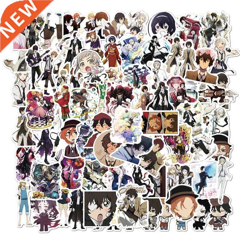 10/100pcs Bungo Stray Dogs Stickers Anime Sticker PVC Graffi