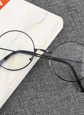 Ultralight Round Anti-blue Computer Glasses Men's Retro Simp