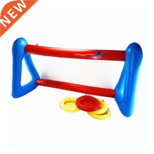 Iatable Pool Float Goal With Discs Set Football Vollayball