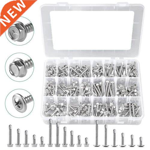 Self Tapping Screws,410 Stainless Steel 25 Pieces 8 10 Hex