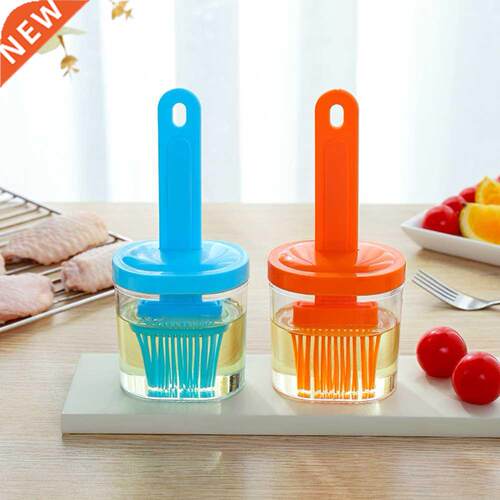 Silicone Oil Bottle Brush Integrated With Lid And Bottle