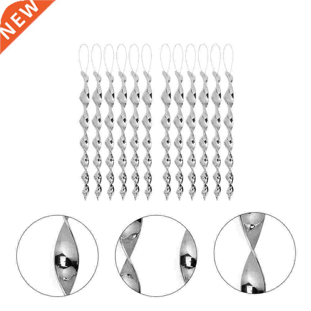 12pcs brd repellent rotatng rod reflectve wnd spral