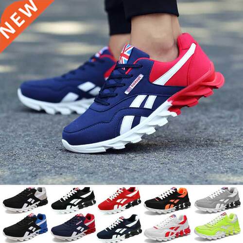 Men Running Shoes Spring PU Leather Blade Sneakers High Qual