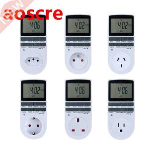 Electronic Digital Timer Switch 24 Hour Cyclic EU UK AU US F