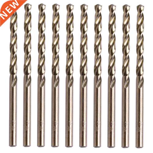 10Pcs 4mm M35 Round Shank HSS-Co Cobalt Twist Spiral Bit L15