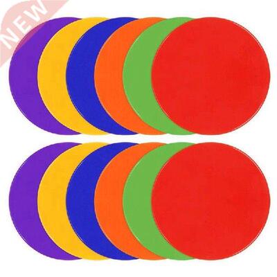 12 Pcs 10-Inch Agility Marking Pad Football Marking Plate