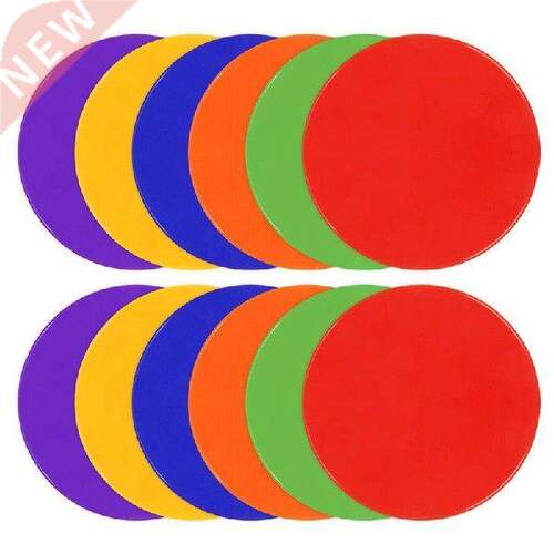 12 Pcs 10-Inch Agility Marking Pad Football Marking Plate