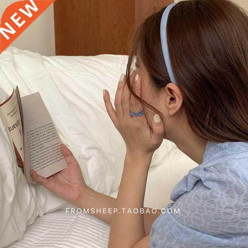 summer thin face wash hairband female temperament simple hea