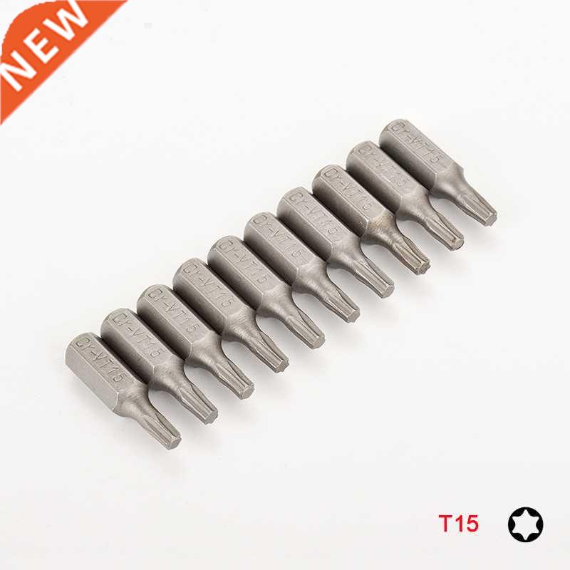 10 or 8pcs Torx Screwdriver Bit Set 1/4 Hex Shank Star T8 T1
