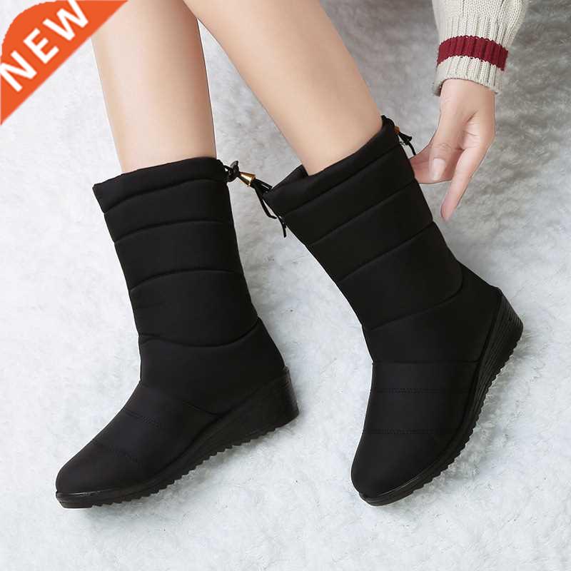Winter Women Boots Ankle Boots Down Snow Boots Waterproof Ta