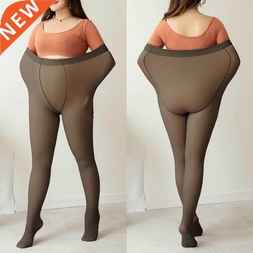 Plus Sze Fake Translucent Leggngs 90g Women Hgh Wast Sl