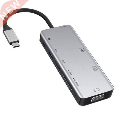 USB C Docking Station, USB C Accessories, Dual 4K HD, VGA, 2