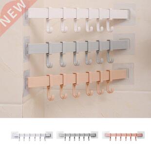 Feiqiong New Self Adhesive 6 Wall Hooks For Bathroom Plastic