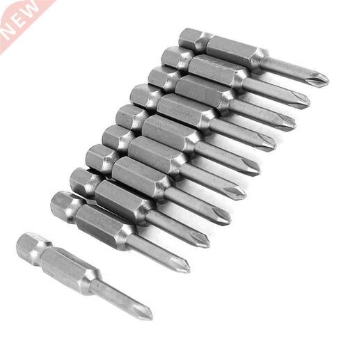 50mm Length 3mm Tip Hex Shank Tri Wing Bits 10pcs